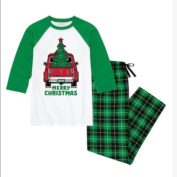 NapChat brand matching Christmas pajamas - Picture 1 of 6